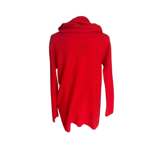 Ellen Tracy Red Cashmere Crewneck Sweater Size L - Picture 2 of 4